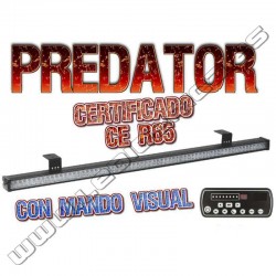 Barra direccional Predator 1176mm CE R65 IP67 con mando visual