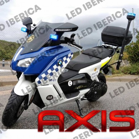 Kit para motocicleta AXIS CE R65 sirena luces mastil mando manillar