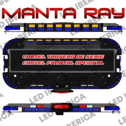 PUENTE LED CON CARTEL ABATIBLE MANTA RAY CE R65 CONFIGURABLE