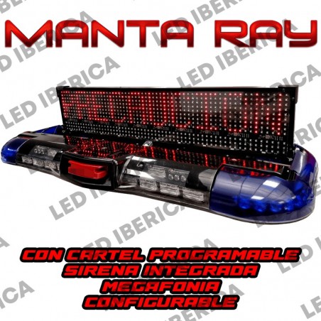 PUENTE LED CON CARTEL ABATIBLE MANTA RAY CE R65 CONFIGURABLE