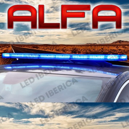 Puente de luces led ultraplano Alfa CE R65 con mando visual 110cm