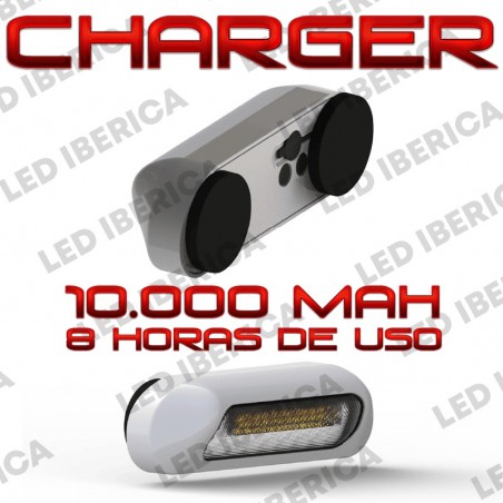 LUZ PERIMETRAL MAGNÉTICA RECARGABLE CON DESTELLOS CHARGER